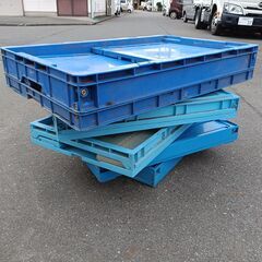 あげます　折りたたみコンテナボックス4個まとめて取りに来る方の画像