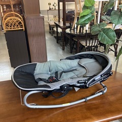 M2511-190 KATOJI ベビーバウンサー New York Beby テーブル、メリー欠品 0ヶ月〜15Kgまで ブラック キズ汚れ有りの画像