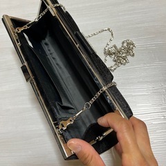 パーティーバック　結婚式　クラッチバック　黒　の画像