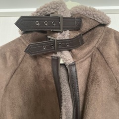 レディース　アウター　コート　もこもこ　ボア　スウェードの画像