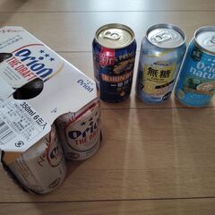 オリオンビールｘ7 キリンビールｘ1　無糖チューハイｘ1の画像