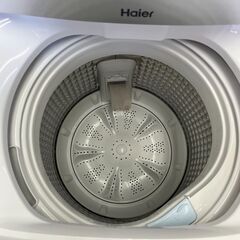 【リサイクルショップ ピカソ 小松原】🌀✨2024年製 分解洗浄済み Haier（ハイアール） 全自動洗濯機【JW-H55C／5.5kg】✨🌀★1490★の画像