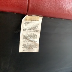 ソファ イタリア製 3P 3人掛け レッド　ワインレッド　レッド　赤　定価22万 中村家具　ソファーの画像