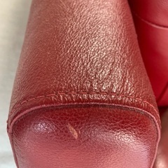 ソファ イタリア製 3P 3人掛け レッド　ワインレッド　レッド　赤　定価22万 中村家具　ソファーの画像