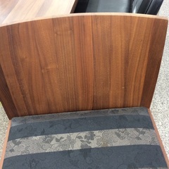 【日進木工のハイチェア】ダイニングチェア 日進木工　nissin カウンターチェア チェア　椅子　イス　布座面　花柄　：ダークブラウンの画像