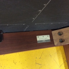 【日進木工のハイチェア】ダイニングチェア 日進木工　nissin カウンターチェア チェア　椅子　イス　布座面　花柄　：ダークブラウンの画像