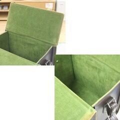 レトロ Canon カメラバッグ 幅30×奥行15×高さ22cm ブラウン系 レザー ショルダー長100cm ハードケース 仕切なし 札幌市 清田区 平岡の画像