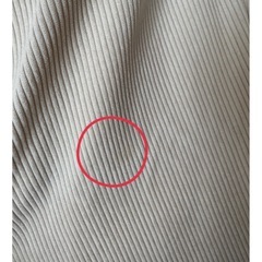 コーデュロイ アイボリー ガウチョパンツ Lの画像