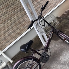 小型折りたたみ自転車　右ブレーキOK　市内配送の画像
