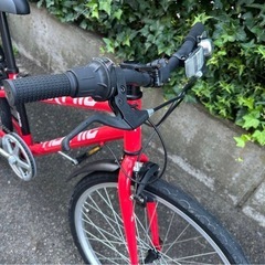 子供用自転車 レッド キッズバイク 24の画像
