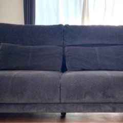 定価約10万グレーカウチソファー（オットマン別売）の画像