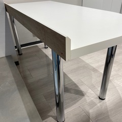 11/19まで直接引き取り限定◎解体済み◇横幅163cm奥行70cmの大きなPCデスク。作業台にも！ 中古美品の画像