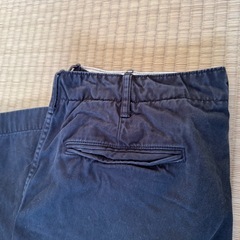 メンズ　ユニクロチノパン　黒　ウエスト85cm レングス　76cmの画像