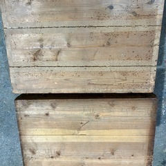 木箱 茶箱 2個セット 昭和レトロ アンティークの画像