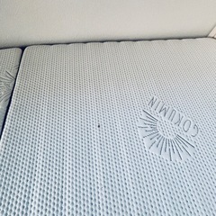 【高価マットレス付き】北欧風ホワイトオーク調棚付きシングルベッド　の画像