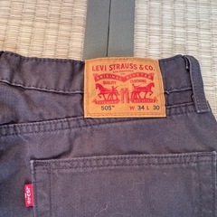 メンズ LIVISリバイス　505チノパン　黒　W34L30の画像