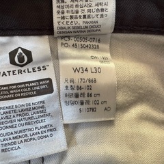 メンズ LIVISリバイス　505チノパン　黒　W34L30の画像