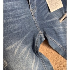 ダメージ スキニーパンツ Lの画像