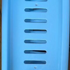 風呂用ラック　3段　中古　ライトブルー　無料の画像