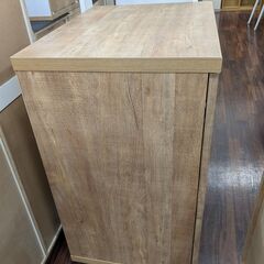 食器棚 4段 ナチュラル 幅60×高さ92×奥行45cmの画像