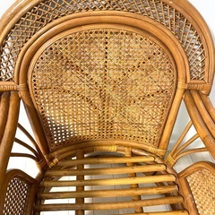 ラタン　椅子　籐の画像