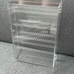無印良品 アクリルネックレス･ピアスケース･見開きタイプ 約幅17.5×奥行8.8×高さ25cmの画像