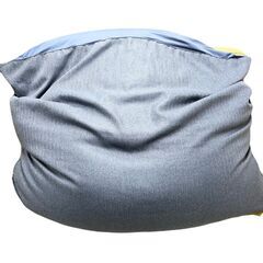 【ドリーム池田店】◎ジモティ割対象品◎ネイビー　ビーズクッション　大　IKW-153の画像