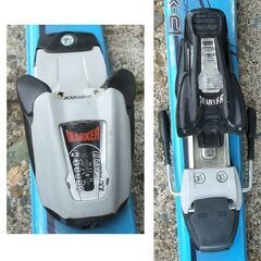 格安！ 128cm ジュニア カービングスキー 2点セット　板  B×B  JX-C1 ブルー 青　ビンディング マーカー M450 ☆ PayPay(ペイペイ)決済可能 ☆ 札幌市 豊平区 平岸 平岸店の画像