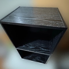 2段ボックス 黒の画像