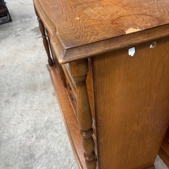 木製 キャビネット 飾り棚 幅 レトロの画像