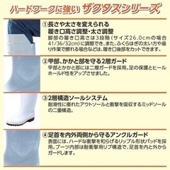 ザクタス 長靴 赤色の画像