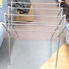 タオル掛けラック 室内用ものほし台 幅伸縮タイプ ステンレス 物干しラック 西岡店の画像