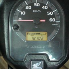 AF75 タクト 黒色 後タイヤ/バッテリー/ベルト等新品交換済みの画像