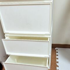 ニトリ　無印良品　収納　棚　引き出し　白の画像