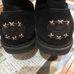 ホーキンス　ボア　ブーツ　刺繍の画像