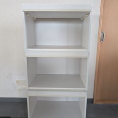 木製キャビネット 棚 収納 キャスター付き 譲りますの画像