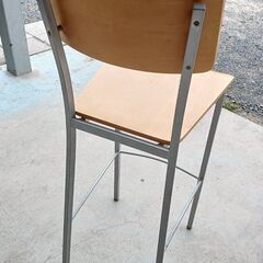 【B409】ハイチェア　カウンタースツール　複数有り　汚れ有り　全体高さ104㎝の画像