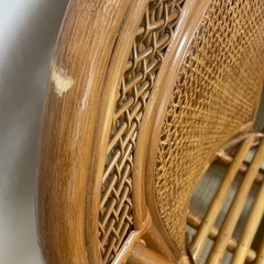 ラタン　椅子　籐の画像