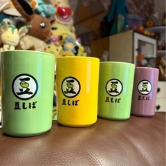 豆しば　湯呑み　４点セットの画像