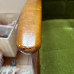 カリモク60 Kチェア1人がけモケットグリーンの画像