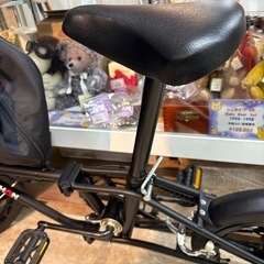 【リユースマン倉敷】折りたたみ自転車 16インチ 黒 DAHON  ソフトケース付き  レトロ風 の画像