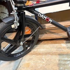 【リユースマン倉敷】折りたたみ自転車 16インチ 黒 DAHON  ソフトケース付き  レトロ風 の画像