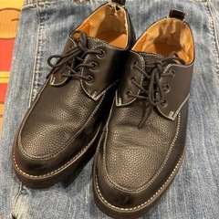 WYM メンズスニーカー　革靴 25.5~26cmの画像