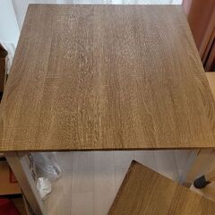 ダイニングセット 2点（スクエアテーブル＋チェア1脚）の画像