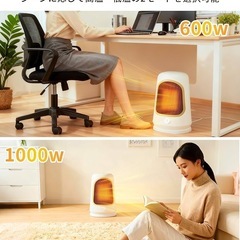 風量 600W/1000W 省エネ  セラミックヒーターの画像