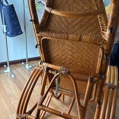籐の椅子の画像