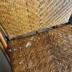 籐の椅子の画像