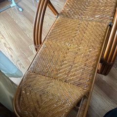 籐の椅子の画像
