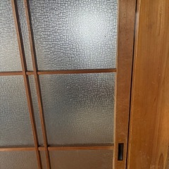 木製 レトロ 造作建具 古民家 ガラス戸 建具 引き戸 アンティークの画像