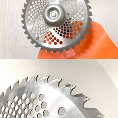 ∞ 動作未確認 充電式草刈機 SBC-1825 バッテリー付き 工進 回転刃付きの画像